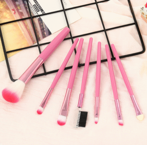 Juegode7brochasdemaquillaje3 Juego de 7 brochas de maquillaje