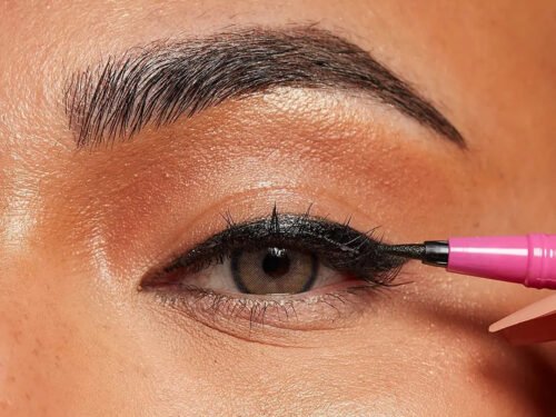 Delineador De Ojos Adhesivo Para Pestañas 2 en 1 - 24 Hrs A Prueba De Agua Black