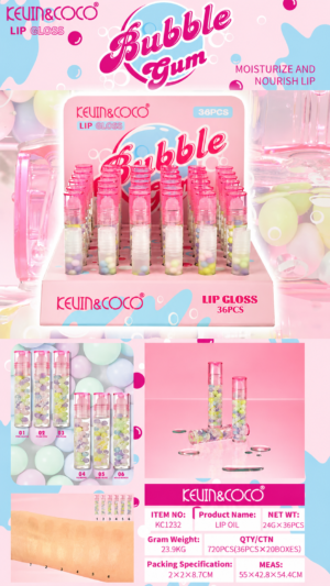 Brillos labios Bubble Gum